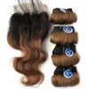 Hair Bulks Htonicca Extensions 8 Short Bob Style Body Wave Ombre 1B 27 30 Human Bundles Honey Blonde Brazilian Weave 230609