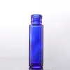 Roller on Bottle 10ml Lege blauwe helder amberkleurige glazen flacon met etherische olie met roestvrijstalen rollerball Dheor