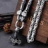 Hänge halsband rostfritt stål viking thors hammare mjolnir hänge raven kostym halsband män punk keltisk knut charm mode smycken dropshipping t230609