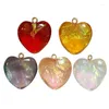 Charms Resin Heart Charm 24x22mm Small Love Shape Pendants For Women DIY Jewelry Necklaces Making Findings 5-Color