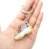 3D Sneaker Keychains Creative Birthday Party Gift Shoe Key Chain Toy Accessory Bag Car Decoration 8 Styles