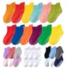 Kids Socks 6 Pairs/lot Cotton Children's Anti-slip Boat Socks 0 to 6 Yrs For Boys Girl Low Cut Floor Kid Sock With Rubber Grips Four Season 230608