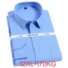 メンズカジュアルシャツ春秋の高品質のシャツメンズフォーマルプラスサイズのドレスウェディングオーバーサイズ7xl 8xl 10xl 12xlオフィス