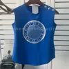 Camisetas de diseñador para mujer Camiseta sin mangas con estampado de monedas de verano para mujer Estampado de letras de manga corta de alta calidad Clothing244f