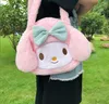 Flickor Fashion Fuzzy Black Kuro Mi Melody Cartoon Handbag Girl Lolita Casual Princess Bag Accessories