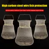 Рыболовные аксессуары металлические проволочные клетки складываемые стальные рыбные корзины для наружных продуктов защиты от крабов 230608
