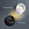 Wall Lamp 5w Acrylic Lampshade Led Round Crescent Outdoor Lights Modern Moon