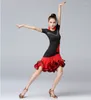 Scene Wear Woman Practice Dress Women Black and Red Clothes Latin Competition Professional Tango Performance Costume