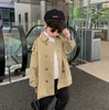 Tench coats Korean style boys fashion two breasted long trench jackets children Outerwears 230608