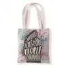 Sacs de rangement Graffiti lettres imprimer sac fourre-tout sacs à main pour femmes fleurs feuilles oiseaux fille Shopping grande capacité