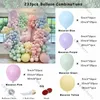 Other Event Party Supplies 8Ft-24Ft Doubled Macaron Blue Green Maca Pink Yellow Garland Arch Kit Birthday Party Balloon Baby Shower Wedding Decoration 230608