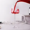 Şarap Gözlükleri 4 2 1 PCS Eşsiz El Üflemeli Kristal Cam Goblet Avrupa Pembe Saplı Köpüklü Şampanya Kupası Düğün Hediyeleri 230608