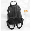 Backpack Genuine Cowide Leather Women Bag de ombro da fêmea da moda feminina Fashion Ladies Kaps Mackla Viagem selvagem