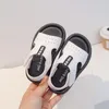 Sandaler Black Summer Boy Sport Childrens Soft Bottom Nonslip Open Toe Beige Girl Casual Beach Shoes Kids Flats Footwear G04112 230608