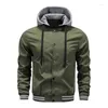 Heren Jassen Hoodie Casual Bomberjack Man Mode Rits Sport Zak Vintage Stand Kraag Vest Baseball Jas College Lente Herfst