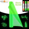 壁紙htvront 12 "x5ft glow in dark permanent vinyl luminous cutter diy glass neon wall decor 230609の輝く自己接着ロール