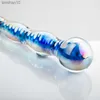 Dildo de cristal colorido pirex de vidro contas anais bola butt plug masturbação pênis artificial dildo adulto brinquedos sexuais para mulheres gays L230518