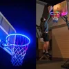 Inne towary sportowe 45 diody LED Basketball Hoop Solar Light 8 Tryby Basket Pierścień Pierścień Dokorta Lampy IP65 Wodoodporne paski energetyczne Indoor Outdoor Night Game 230608