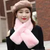 Scarves Korean Style Fashion Warm Neck Brace Fake Collar Double Sided Imitation Fur Fluffy Thicken Travel Women's Scarf A27