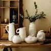 Vaser nordisk stil keramisk blomma vas modern zen hem knopp hylldekoration bordsskiva mittstycken yogastudio växter hållare