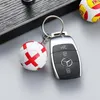 Porte-clés Drapeau National Football Porte-clés Angleterre France Espagne Football Pendentif Voiture Chaînes Fan Souvenirs Sac Accessoires Cadeaux