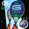 Tennisschläger GAIVOTA 24K Carbon Fiber Beach Racket Limited Edition Professional Grade mit 3D-Farbprägung Holographic Technology 230608