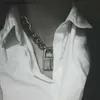 Collane a ciondolo uomo donna donna unisex metallico collana collana cammella meccanica a vapore trasparente chiusura quadrata trasparente e collare chiave girocollo t230609