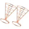 Present Wrap 2 PCS French Fry Basket Stand Fries Cone Holder Cups Snack