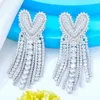 Dangle Earrings Kellybola Luxury Cute Heart Tassel For Gorgeous Fashion Women Bridal Earring Aretes De Mujer Modernos Gift 2023