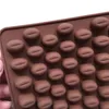 55 trous Silicone 3D grain de café chocolat moule antiadhésif Fondant gâteau décor cuisine moule de cuisson