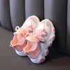 Athletic Outdoor Spring Spring Buty dla dziewcząt buty sportowe Modna oddychanie Baby Buty Miękki dół Niepoślizgowe, Casual Kids Girl Sneakers 230608