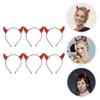 Bandanas 6 PCS Devil's Horn Headband Funny Hairband Cosplay Cosplay Decor Partię Opaski na głowę Kobiety Halloween DIY HEPRES