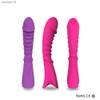 Vuxna stropplösa strapon dildo vibrator kvinnor 9 hastighet dubbel vibrerande lesbisk g spot silikon vuxna sexleksaker för kvinnliga par l230518