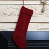 Femmes chaussettes 1Pc 46cm bas de noël suspendus pendentif arbre décoration ornement épaissi 37JB