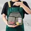 Le stockage met en sac le sac net d'oignon de fruit et de légume avec la maille accrochante réutilisable de 2 compartiments forte durable