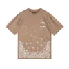 Summer Trend Fashion T-shirt nerkowca kwiat alfabet druk okrąg