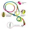 Dog Collars Leashes Reflective Nylon Pet Dogs Chain Traction Rope Leads for Running Free Hands Small Large Walking Z0609