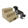 Ausrüstung Tragbare Haustiertreppe Haustierzubehör 3Step Dog Indoor Ramp Folding Puppy Ladder Bed Cushion