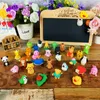 Erasers 30Pcs Creative Cute Animal Eraser Individual Package Detachable Student Prize Stationery Wholesale 230608