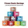 Elbow knäskydd kinesiologi tejp atletisk återhämtning elastisk knäskydd muskel smärtlindring för gym fitness självadhesiv bandage 230608