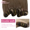 ヘアピースMoresoo Human Bundles Weave in Double Wefted Machine Remy Balayage Piece for Women Straight Weft Extension 230609