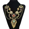 Pendentif Colliers Chic Dames Collier Magnifique Charme Multicouche Vintage Bijoux Long Dress Up