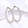 Boucles d'oreilles de luxe Fashion Shape Diamond Zirconia Boucles d'oreilles pour femmes Boucles d'oreilles