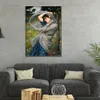 Handmålad John William Waterhouse Oil Målning Reproduktion Boreas Portrait Canvas Art High Quality