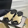 2023-Lambskin High Heel Slipper Luxury Designer tofflor Fashion Summer Sandals