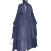Roupas étnicas abaya nobre luxo moda muçulmana túnica feminina islâmica estilo nacional árabe ramadan kaftan tamanho grande