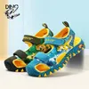 Sandalias DINO Niños TREX 37Y Niños Verano Zapatos de playa Cuero Punta cerrada Dinosaurio Niños Niñas Exterior Casual 230608