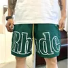 designer shorts rhude shorts men's Capsule shorts summer beach pants mesh material breathable sweat loose fitness basketball pants mens short black shorts size:M-3XL