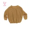 Pull enfants pull tricoté garçons et filles couleur Pure Simple bébé fille vêtements d'hiver y tricot 230608