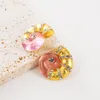 Boucles d'Oreilles Boho Conque Forme Cristal Rose Vert Résine Pour Femme Vintage Vacances Boucle D'oreille